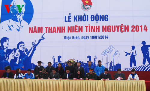 Lễ khởi động năm thanh niên tình nguyện 204 tại TP Điện Biên
